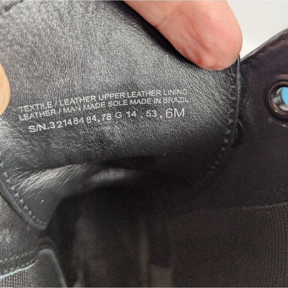 Tory Burch Broome Black Suede Leather lace-up Combat Boots Womens 6 - Picture 7 of 9